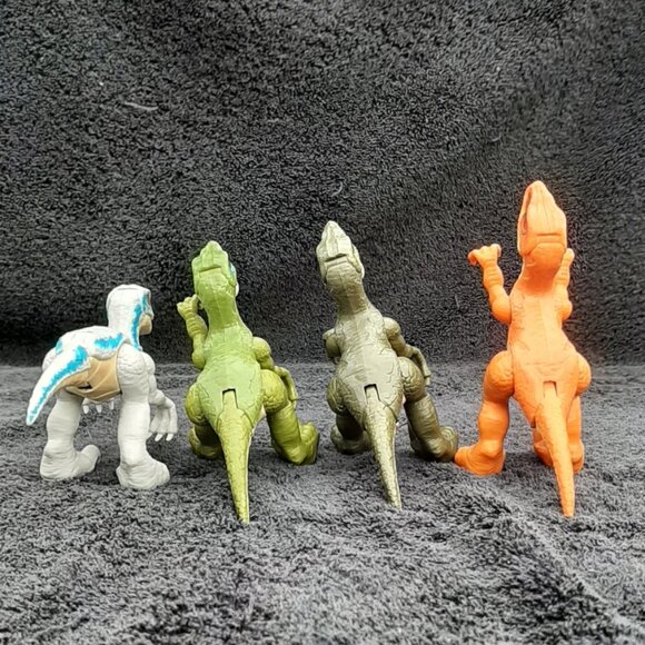 Fisher Price Imaginext Jurassic World Raptor Dinosaur Toy Figure Lot (4) - Picture 5 of 9
